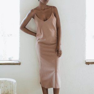 Ozma of California BIAS SLIP DRESS, REGEN SILK NOIL